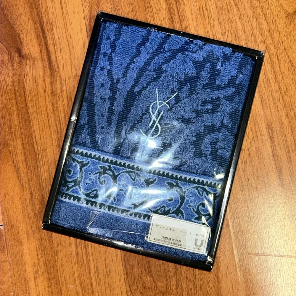 Brand New in Box Authentic YSL Hand Towel